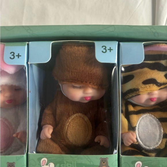 Set of 6 Mini Dolls Lovely Animal Costume Set NEW - Picture 5 of 7